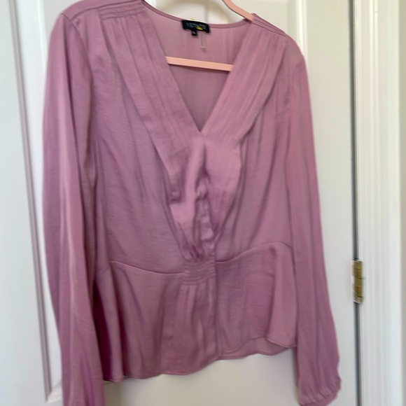 1. State lavender pink long sleeve blouse - Picture 1 of 4